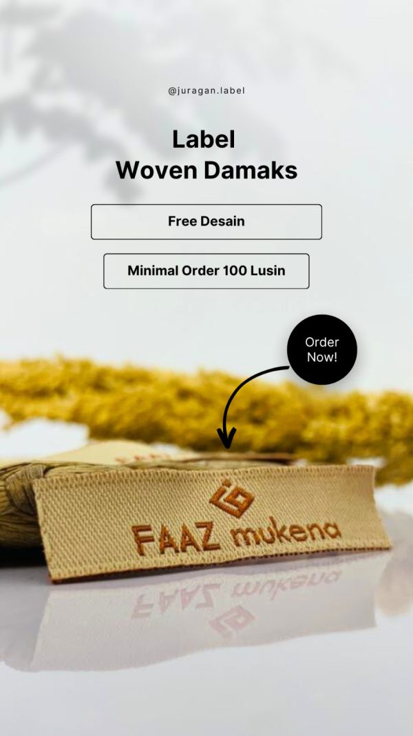 Label Woven Damask - Gambar 4